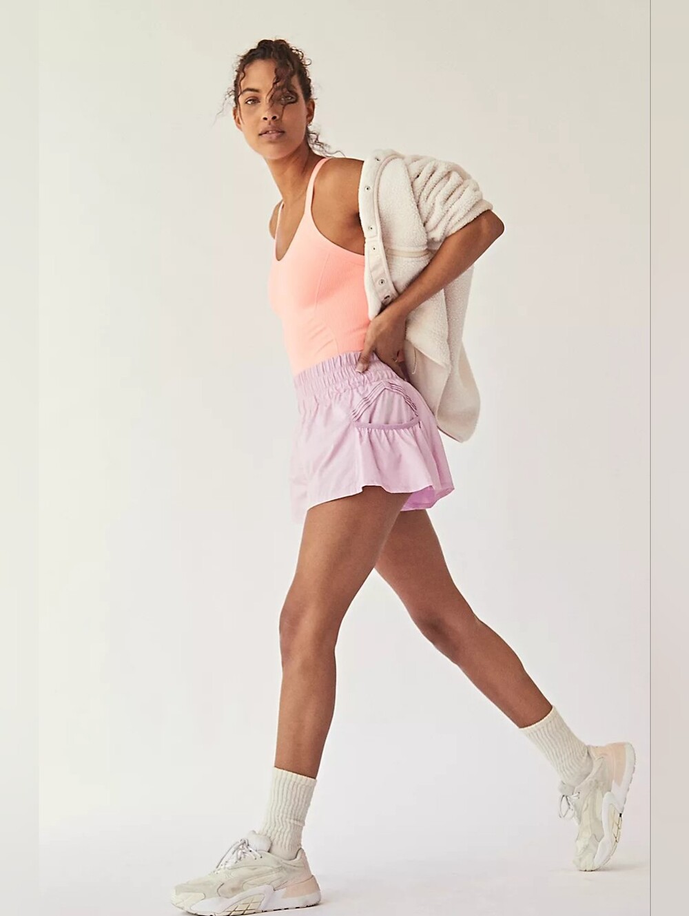 FP Movement Free People Get Your Flirt On Shorts Peony Pink Size Medium - Picture 15 of 15